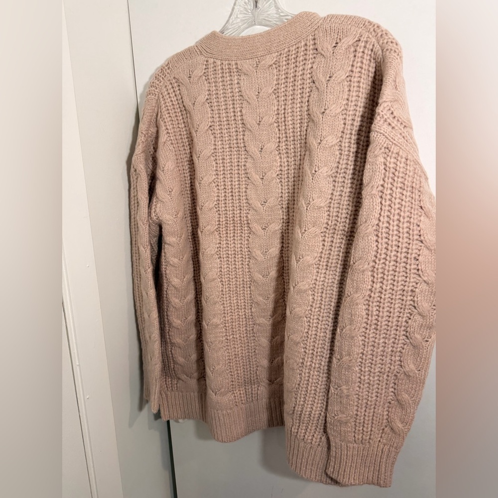 Jenni Kayne NWT Cable Cocoon Cardigan Pink Blush Size XS - Picture 5 of 15